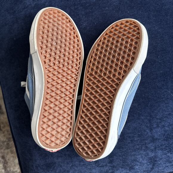 Vans Old Skool PopCush Navy White Men’s 10 US Skate Shoes Minimal Wear Blue - Picture 10 of 16